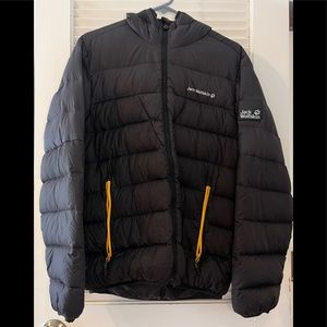 Jack Wolfskin mens down zip up hoodie.